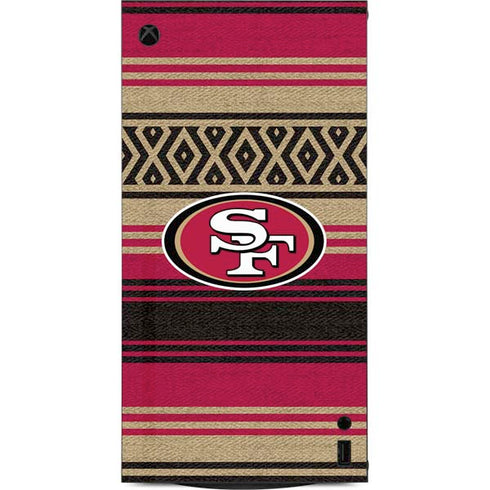 NFL San Francisco 49ers Trailblazer XBox Series X Digital Edition Console Skin