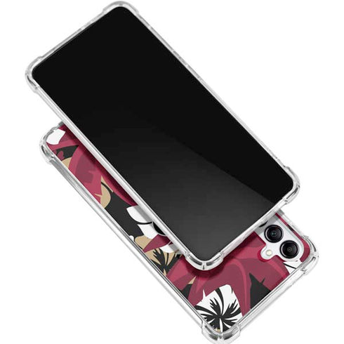 NFL San Francisco 49ers Tropical Print Galaxy A16 5G Clear Case