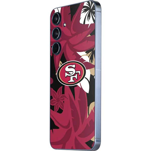 NFL San Francisco 49ers Tropical Print Galaxy A35 5G Skin