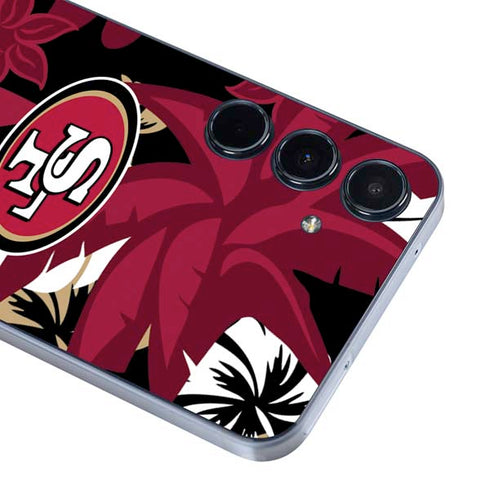 NFL San Francisco 49ers Tropical Print Galaxy A35 5G Skin