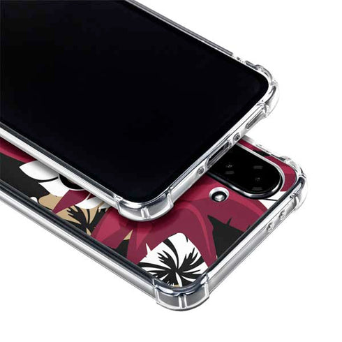 NFL San Francisco 49ers Tropical Print Galaxy A36 5G Clear Case