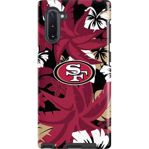 NFL San Francisco 49ers Tropical Print Galaxy Cases