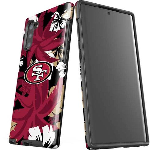 NFL San Francisco 49ers Tropical Print Galaxy Note 10 Pro Case