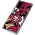 NFL San Francisco 49ers Tropical Print Galaxy Note20 5G Clear Case