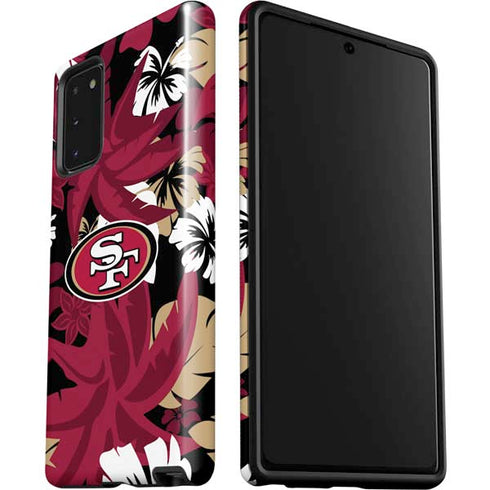 NFL San Francisco 49ers Tropical Print Galaxy Note20 5G Pro Case