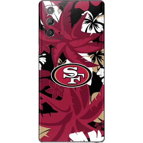 NFL San Francisco 49ers Tropical Print Galaxy Note20 5G Skin