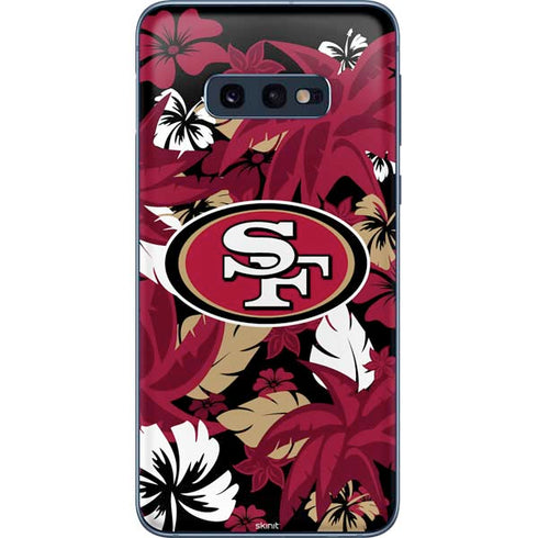 NFL San Francisco 49ers Tropical Print Galaxy S10e Skin
