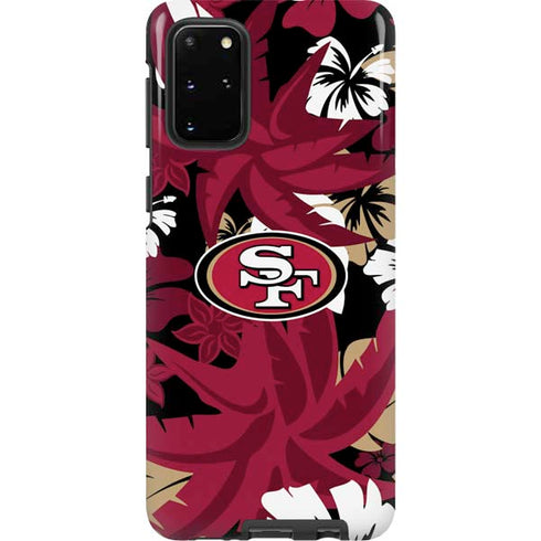 NFL San Francisco 49ers Tropical Print Galaxy S20 Plus Pro Case