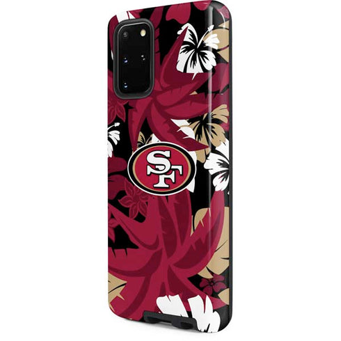 NFL San Francisco 49ers Tropical Print Galaxy S20 Plus Pro Case