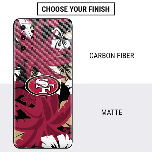 NFL San Francisco 49ers Tropical Print Galaxy S20 Plus Skin