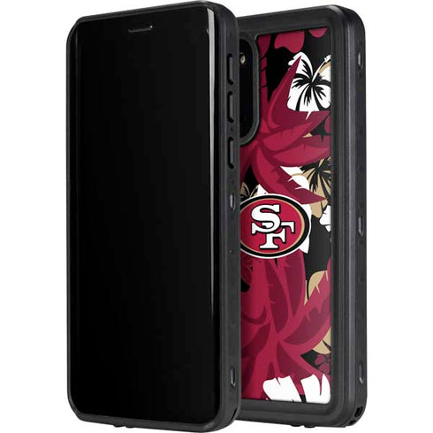 NFL San Francisco 49ers Tropical Print Galaxy S20 Plus Waterproof Case