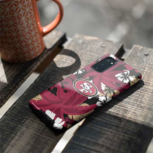 NFL San Francisco 49ers Tropical Print Galaxy S20 Pro Case