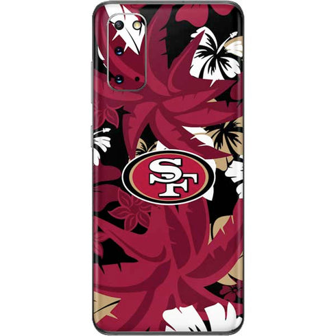 NFL San Francisco 49ers Tropical Print Galaxy S20 Skin