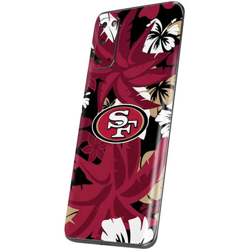NFL San Francisco 49ers Tropical Print Galaxy S20 Skin