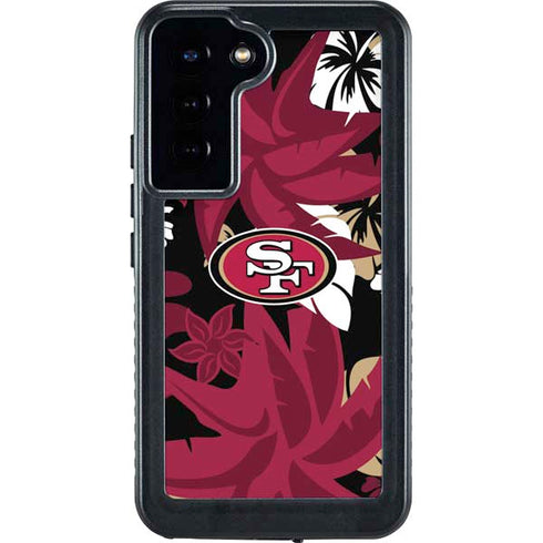 NFL San Francisco 49ers Tropical Print Galaxy S24 Plus Waterproof Case