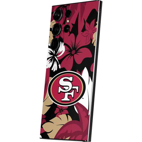 NFL San Francisco 49ers Tropical Print Galaxy S25 Ultra Skin