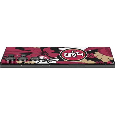 NFL San Francisco 49ers Tropical Print Galaxy S25 Ultra Skin