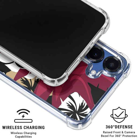 NFL San Francisco 49ers Tropical Print Galaxy S25 Clear Case