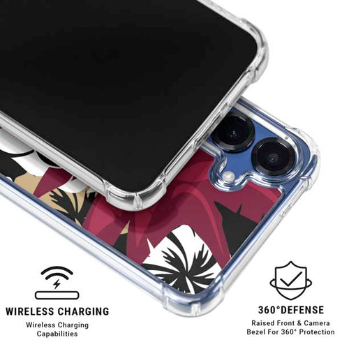 NFL San Francisco 49ers Tropical Print Galaxy S25 Plus Clear Case