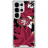 NFL San Francisco 49ers Tropical Print Galaxy S25 Ultra Clear Case