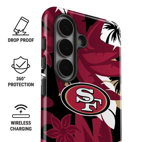 NFL San Francisco 49ers Tropical Print Galaxy S26 Impact Case