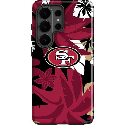 NFL San Francisco 49ers Tropical Print Galaxy S26 Ultra Impact Case