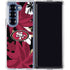 NFL San Francisco 49ers Tropical Print Galaxy Z Fold6 Clear Case