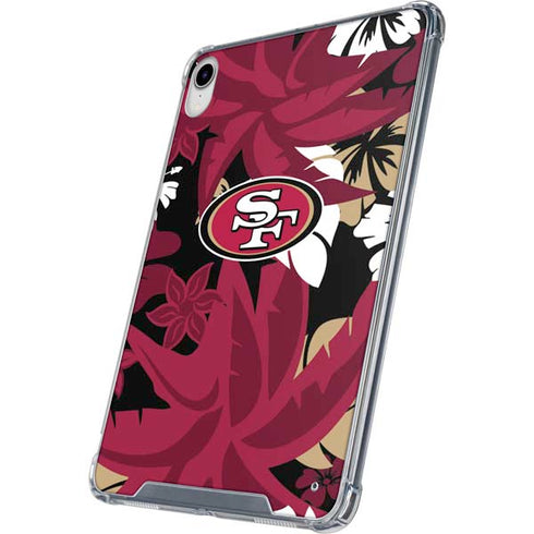 NFL San Francisco 49ers Tropical Print iPad 11th Gen (2025) Clear Case