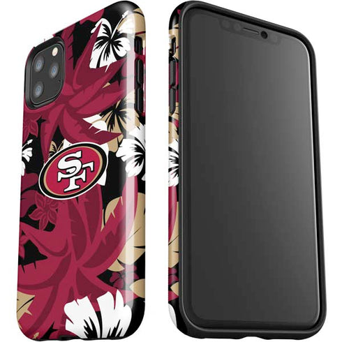 NFL San Francisco 49ers Tropical Print iPhone 11 Pro Max Impact Case
