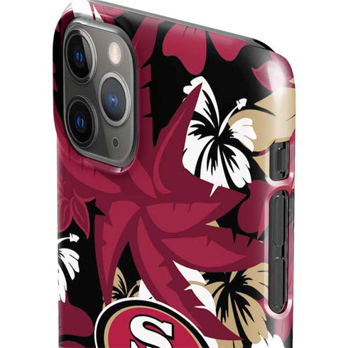 NFL San Francisco 49ers Tropical Print iPhone 11 Pro Max Lite Case