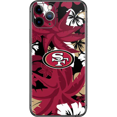 NFL San Francisco 49ers Tropical Print iPhone 11 Pro Skin