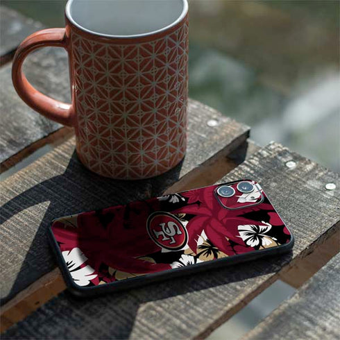 NFL San Francisco 49ers Tropical Print iPhone 11 Skin