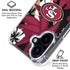 NFL San Francisco 49ers Tropical Print iPhone 16 Clear Case