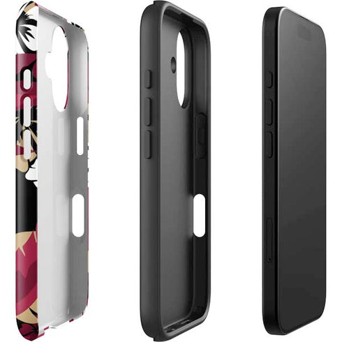 NFL San Francisco 49ers Tropical Print iPhone 16 Plus Impact Case