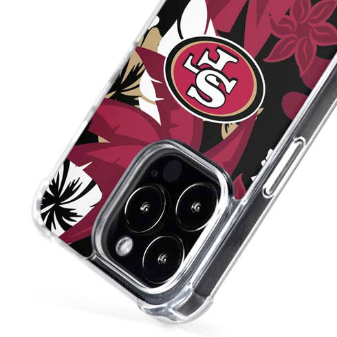 NFL San Francisco 49ers Tropical Print iPhone 16 Pro Max MagSafe Case