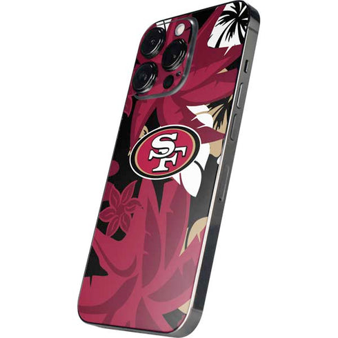 NFL San Francisco 49ers Tropical Print iPhone 16 Pro Skin