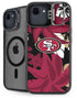 NFL San Francisco 49ers Tropical Print iPhone 16e Kickstand Case
