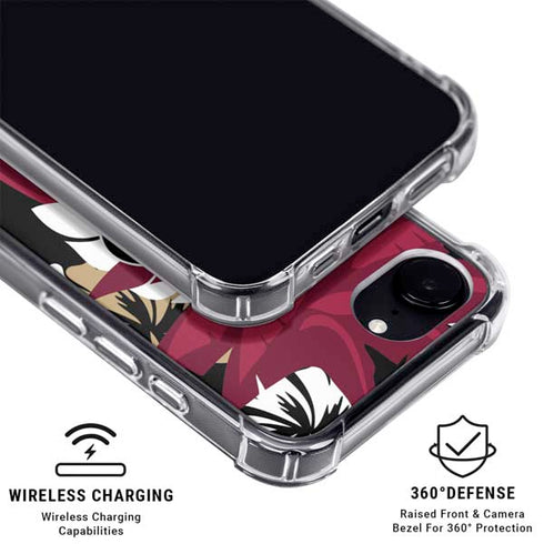 NFL San Francisco 49ers Tropical Print iPhone 16e MagSafe Case