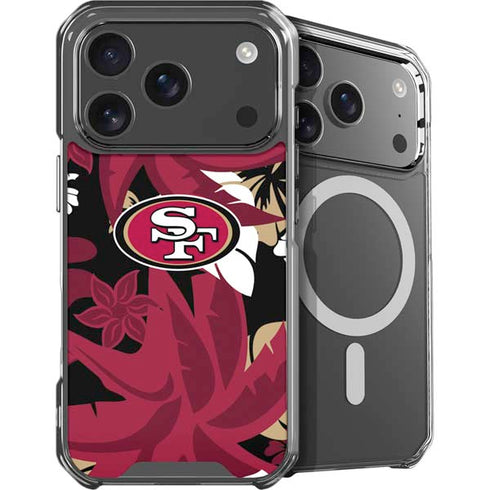 NFL San Francisco 49ers Tropical Print iPhone 18 Pro Max MagSafe Case