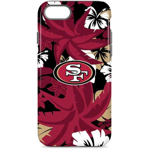NFL San Francisco 49ers Tropical Print iPhone Cases