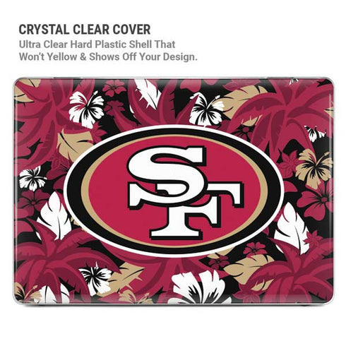 NFL San Francisco 49ers Tropical Print MacBook Pro 14in (2021-24) Case plus Skin