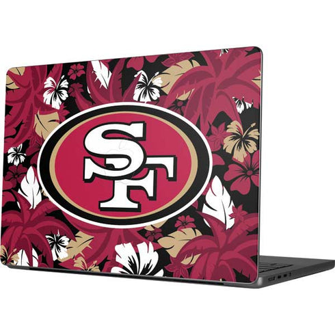 NFL San Francisco 49ers Tropical Print Apple MacBook Pro 14-inch Skin