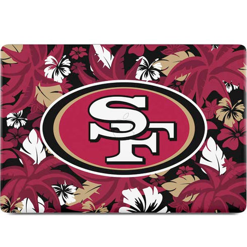 NFL San Francisco 49ers Tropical Print MacBook Skins