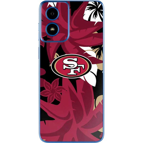 NFL San Francisco 49ers Tropical Print Moto G Play 4G (2024) Skin