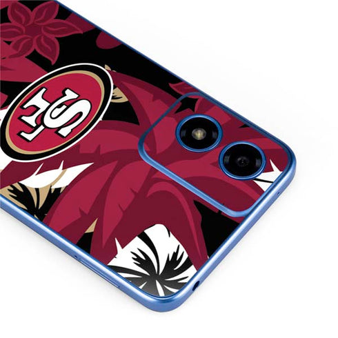 NFL San Francisco 49ers Tropical Print Moto G Play 4G (2024) Skin