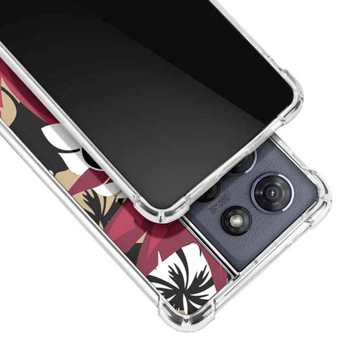 NFL San Francisco 49ers Tropical Print Moto G Stylus 5G (2025) Clear Case