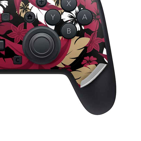 NFL San Francisco 49ers Tropical Print Nintendo Switch 2 (2025) Pro Controller Skin