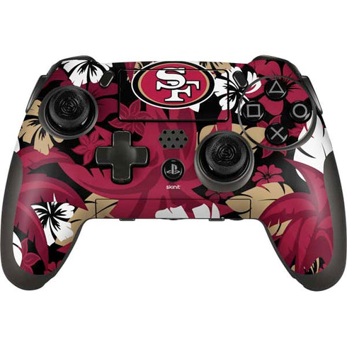 NFL San Francisco 49ers Tropical Print PlayStation Scuf Vantage 2 Controller Skin