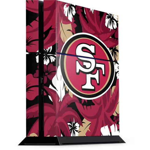 NFL San Francisco 49ers Tropical Print PlayStation PS4 Skins