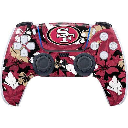 NFL San Francisco 49ers Tropical Print PlayStation PS5 Skins